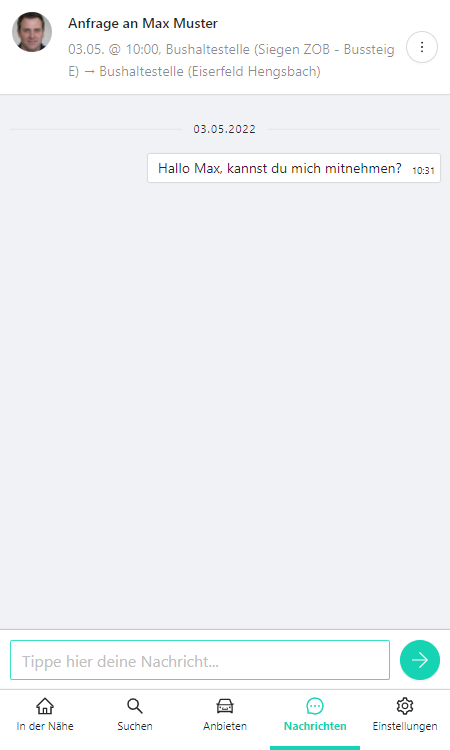 Screenshot der Angeboterstellung